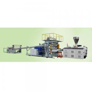 China Pvc Board Sheet Machine / Pvc Imitation Board Extrusion Line 12t/Day High Calcium Formula supplier