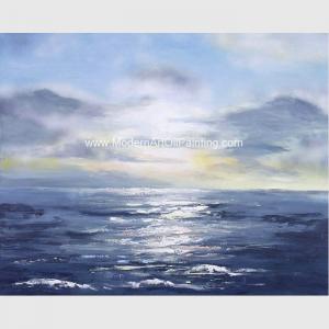 China Modern Wall Art Paintings , Seascape Oil Paintings Non - Toxic  For House Ornament supplier