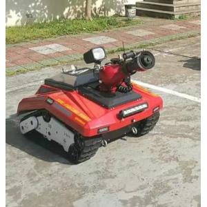 China Mini Remote Control Fire Fighting Robot 48V 30Ah Lithium Battery supplier