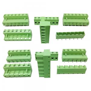 7.62mm Pitch 15Amp Pluggable Plug-in Screw Terminal Blocks Plug + Header