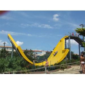 China Banana Shape Water Park Slide Multicolour 12 Meters Pendulum Water Slide supplier