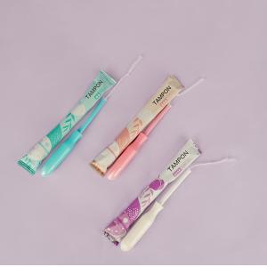 China Digital Cardboard Viscose Fiber Ladies Applicator Tampon Regular/Super Plus Absorbency supplier