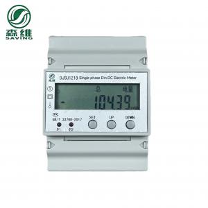 Dc RS485 Prepaid Electronic Energy Meter Double Circuit Lcd Display