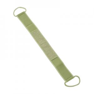 Green Bamboo Fiber Back Scrubber Strap , Hemp Dual Sided Back Scrubber