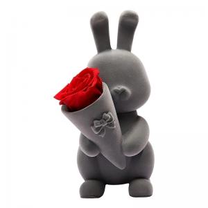 China Wholesale Price 40cm height Foam Rose Bunny Girl Friend Rose Rabbit supplier