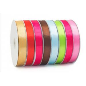 China 100 Polyester Custom Satin Ribbon With High Grade Four Color Fastness supplier