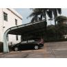 China 4 sets Small Cars Parking Shed Garage Steel Frame With Red Arc Shape Roof Top wholesale