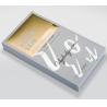 SGS Sweet Silver Face Mask Packing Box Glossy / Matt Lamination Surface