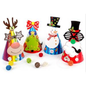 Diy New paper Christmas hat party supplies children's kindergarten handmade paste DIY creative Christmas gift