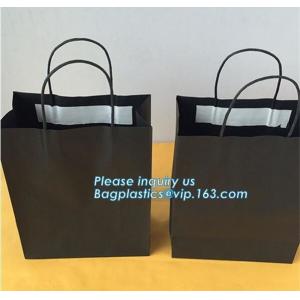 250gsm paper Custom Printed Luxury Gift Shopping bag with bow for gift package,Wholesale Kraft Food Packaging Bags, pack