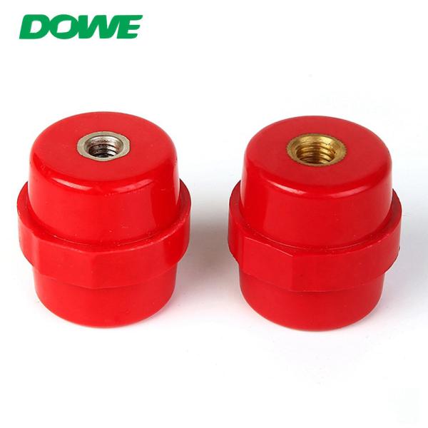High strength pin busbar insulator SM45 M12 DMC material brass insert