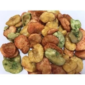 Mixed Fava Broad Bean Chips Spicy Curry And Seaweed Flavor Crispy Colorful