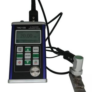 China 128×64 Lcd Ultrasonic Thickness Gauge / Metal Thickness Testing Equipment supplier