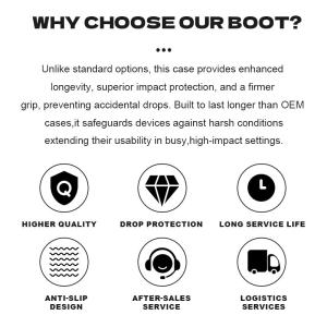 China ゼブラ MC2200 / MC2700 用 耐久性保護ラバーケース 滑り止め & 落下防止 倉庫業務向け wholesale