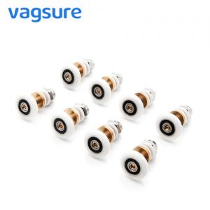 19-27MM Diameter Sliding Glass Shower Door Hardware Rollers Nylon / Brass Material