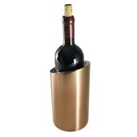 China Double Wall Wine Bottle Chiller Champagne Parties Metal Stainless Steel Ice Buckets on sale