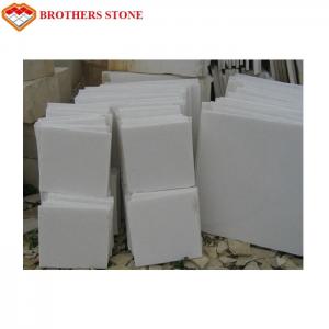 China Free Sample Pure White Marble Slab Polished , Crystal White Marble Tiles supplier
