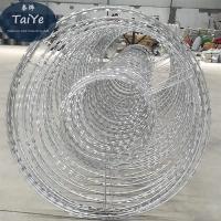 China Anti Blocking Razor Barbed Wire Repeated  Use Razor Wire Mesh Fencing on sale