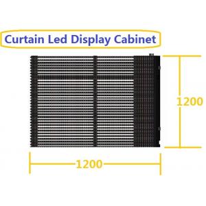 Vertical Flexible Led Display Static RJ45 Wind Resistance W 1200 X H 1200 X 176 MM