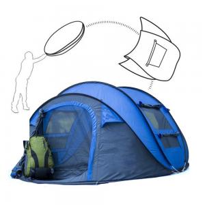 China 4 To 6 Person Double Layer Pop Up Camping Tent Waterproof Easy Setup supplier