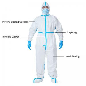 Oem Breathable SF Disposable Protective Coverall Suit For Personal Safety