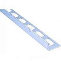 6063 6061 Aluminum Profile With Bending / Cutting , Silvery Anodized Floor Tile Trim