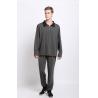 China Dark Grey Long Sleeve Polo Shirts wholesale