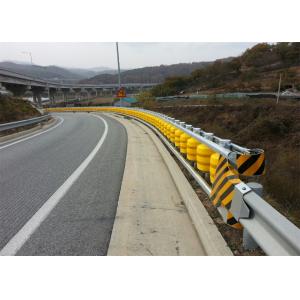 China SB Grade Approved Highway Safety Roller Barrier Yellow Red White Color supplier