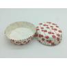 China Cute Strawberry PET Film Coated Paper Heat Resistant Cupcake Cup Disposable Paper Baking Use wholesale