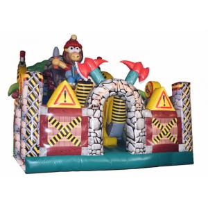 Lion Animals Inflatable Fun City / Inflatable Forest Jumping Zoo Jumping House