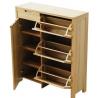 China Costom Made Oak Particle Board Shoe Rack 18mm Standard Thickness OEM Acceptable wholesale