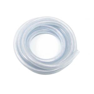 China Clear Flexible Plastic Braided Pvc Tubing , Pvc Reinforced Hose With Anti Aging supplier