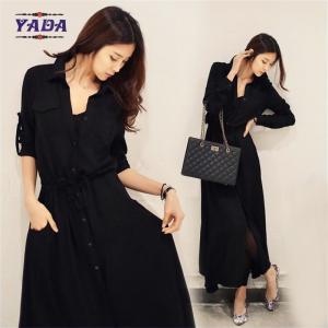 China Plus size vestidos casuales linen elegant lady women autumn dress ladies ready made dresses with good quality supplier