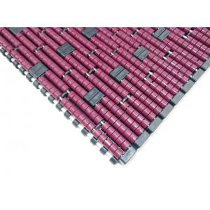 China LBP conveyor chains low back pressure modular conveyor belts for shrink-wrapped trays MCC1005LBP color purple supplier
