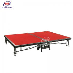 Outdoor Concert Event Foldable Stage Platform Portable Stage On Wheels