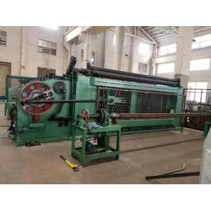 China High Efficiency Gabion Wire Mesh Machine Green Color With Automatic Oil System supplier