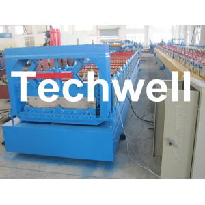 China Hydraulic Cutting 5.5KW Secret Joint Roof Panel Roll Forming Machine With CE wholesale