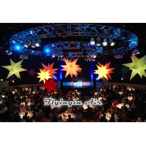 China Hanging Inflatable Star with LED Lights for Party and Wedding Decoration supplier