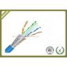 China 1000ft Cat6 SFTP Network Cable , 23AWG Cat6 Internet Cable With PVC / LSZH Jacket wholesale