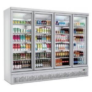 Commercial Upright Freezer Glass Door 110V/60Hz 220-240V Plug In Type UF2 for ice cream