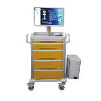 China Disposable Computer Workstation Trolley ABS Integrated Mobile Information Nursing Vehicle on sale