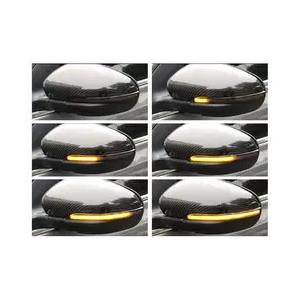 ‎Textured Side Rear View Mirror With LED Light Turn Signal Side Mirror