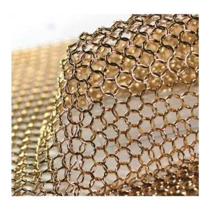 Stainless Steel Ring Mesh Curtain With 2.2kg/m2 Weight