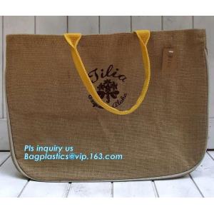 Reusable Jute Shopping Bag With Logo Wholesale,Wholesale tote plain shopping jute bag,eco friendly small standard size f