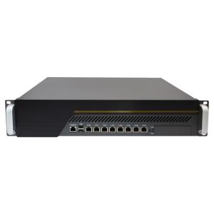 China Montaje en rack de 2U 8 Gigabit LAN Intel® C236 compatible con 9th I3 I5 I7 Firewall de computadora industrial Dispositivo de PC supplier