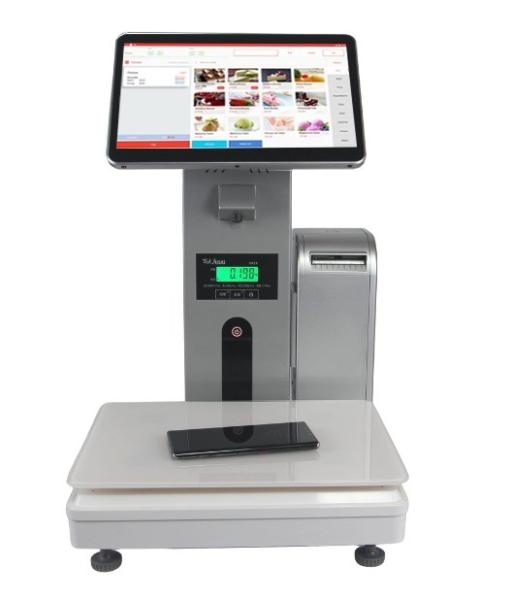 AI Scale All in One Desktop POS System Cash Register with Android 11 Operation System
