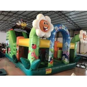 Inflatable Fun City Insects Theme Obstacle Course Bouncy Castle Combo