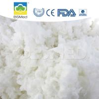 China FDA ISO Medical Supply Products Absorbent Bleached Cotton Raw Material on sale