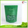 China Resealable Zip Top Plastic Stand Up Bag , Spring Tea Packaging Plastic Bag wholesale