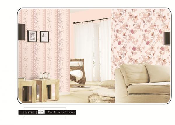 PVC flower design 2018 new deisgn American style Bedroom Wallpaper